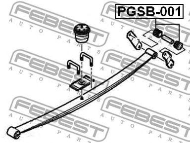 Втулка PEUGEOT Boxer (06-) CITROEN Jumper (02-) рессоры задней FEBEST PGSB-001 FEBEST