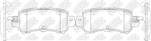 Колодки тормозные MAZDA CX-5 (11-) задние (Sport) (4шт.) NIBK PN25001S NIBK