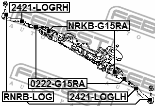 Наконечник рулевой правый RENAULT LOGAN, SANDERO 2421-LOGRH 2421-LOGRH FEBEST