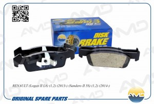 Колодка дискового тормоза 410602396R AMD.BF576 AMDBF576 AMD