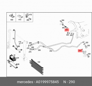 КОЛЬЦО УПЛОТНИТЕЛЬНОЕ 0199975845 A0199975845 MERCEDES BENZ