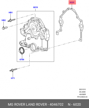 прокладка!\ Land Rover Discovery 4.0 4046702 LAND ROVER