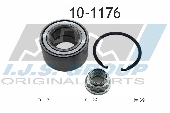 к-кт подшипника ступ. пер!\ Toyota Yaris 99-02 101176 IJS GROUP