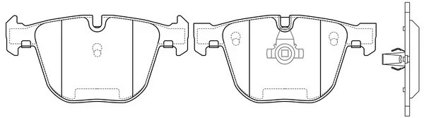 Колодки тормозные задние (BMW E60/E61/E65/E66/E70/E71) BP32326 BP32326 SB NAGAMOCHI