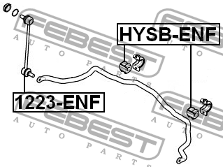 Втулка стабилизатора KIA CEED 06 2006- HYSB-ENF HYSB-ENF FEBEST