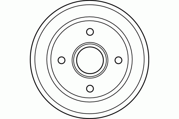 Барабан тормозной OPEL AGILA (H00), SUZUKI WAGON R+ (MM) DB4303 DB4303 TRW