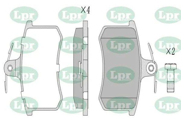 Комплект тормозных колодок 05P215 05P215 LPR