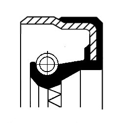 Сальник привода VW Tiguan (08-) правый CORTECO 01036457B CORTECO
