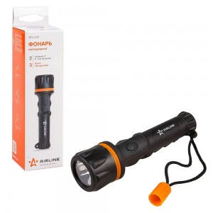 Фонарь "AIRLINE" (3 LED, прорезиненный на батарейках ) AFL-3-01 AIRLINE