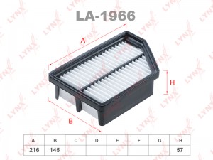 фильтр воздушный!\ SsangYong New Action D20 10-11 LA-1966 LYNXAUTO