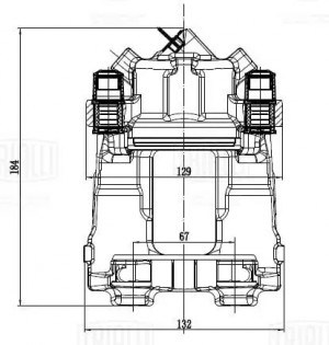Суппорт торм. BMW 3 F30 (11-)/4 F30 (13-)/1 F20/F21 (11-) перед. прав. d=57мм (C CF084771 TRIALLI