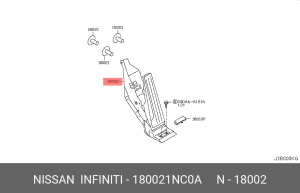 ПЕДАЛЬНЫЙ УЗЕЛ NISSAN 18002-1NC0A NISSAN