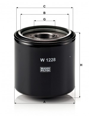 Фильтр масляный W1228 W1228 MANN FILTER