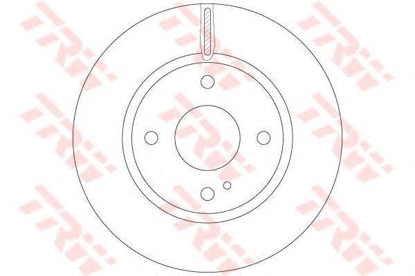 Диск тормозной передний FORD FIESTA VI (288мм) DF6399 DF6399 TRW
