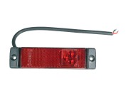 фонарь габаритный !красный прямоугольный LED, 24V, 130x32 без кронштейна \Univer 87-33544-SX STELLOX