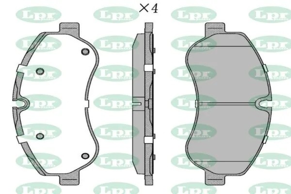 Колодки тормозные дисковые 05P1786 05P1786 LPR