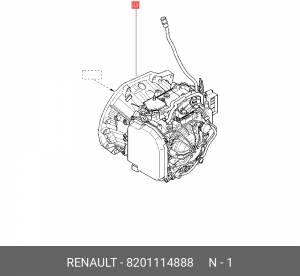 8201114888 АКПП RVI Duster DP2 222 в сборе 8201114888 RENAULT