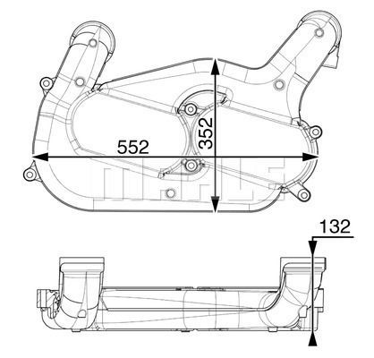 интеркулер!\MAN TGM/TGL CI 251 000P MAHLE KNECHT