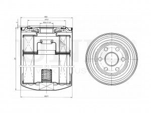 Фильтр масляный FLT-20058 UNIO