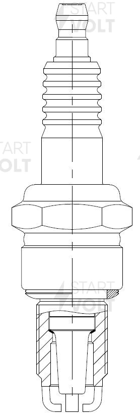 Свеча зажигания для а/м VAG 80 (78-)/100 (78-) 1.8i/2.0i (кмпл. 4шт) (VSP 0001) VSP 0001 START VOLT