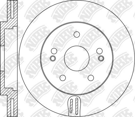 Диск тормозной HYUNDAI i40 10-/KIA Optima 10- RN1644 RN1644 NIBK