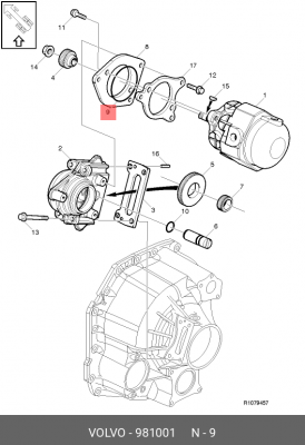 Кольцо уплотнительное насоса ГУР 981001 VOLVO