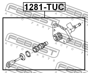 Цилиндр сцепления главный 1281-TUC 1281-TUC FEBEST