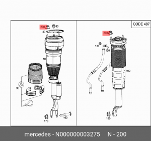 ГАЙКА М10 MERCEDES N000000003275 MERCEDES BENZ