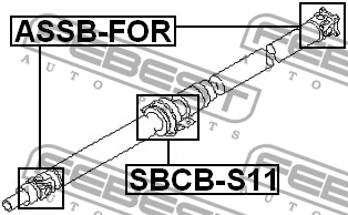 Подшипник опоры карданного вала SBCB-S11 SBCB-S11 FEBEST