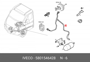 ГИБКИЙ ШЛАНГ 5801546428 IVECO