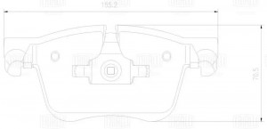 Колодки торм. Citroen C4 Picasso (14-)/Peugeot 3008 (16-) диск. перед. (PF 2267) PF 2267 TRIALLI