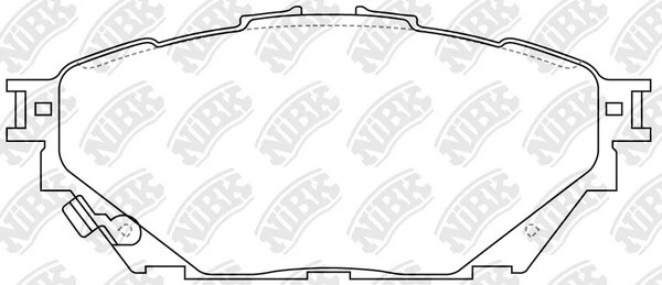PN23001-NIBK колодки дисковые! передние/! задние\ Mitsubishi Fuso FE160/FE180 12 PN23001 NIBK