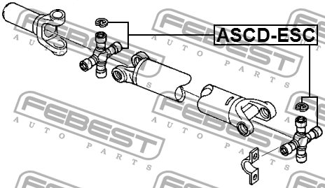 Крестовина карданного вала CADILLAC ESCALADE II 1999-2006 (28.6x93) ASCD-ESC ASCD-ESC FEBEST