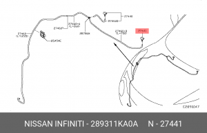 Распылитель 28931-1KA0A 28931-1KA0A NISSAN