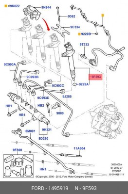 Насос-форсунка FORD Transit (06-) OE 1 495 919 FORD