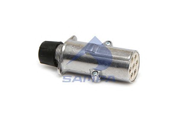 Разъем электрический прицепа ISO 3731 Type S 7-полюсный (вилка металл) SAMPA 095.014 SAMPA