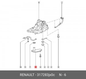 Фильтр грубой очистки 317283JX0C 317283JX0C RENAULT