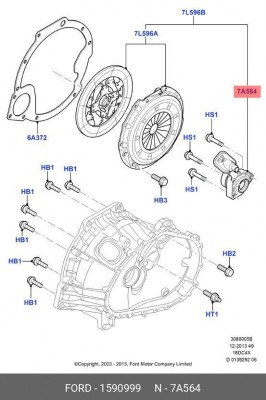FOCUS II (2005-2008)/MAZDA3 (2002>) 1 590 999 FORD