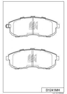 Колодки тормозные дисковые Nissan Skyline V35 01, Suzuki SX-4 06 D1241MH D1241MH MK KASHIYAMA