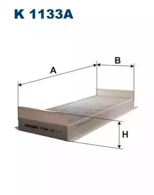 фильтр воздушный салона! угольный 466x170x70\ MAN, NEOPLAN, STEYR K1133A FILTRON
