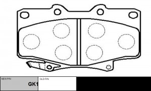 Колодки тормозные TOYOTA Land Cruiser 100 1998 ~ 2008 / Land Cruiser 80 1990 ~ 1 GK1019 CTR