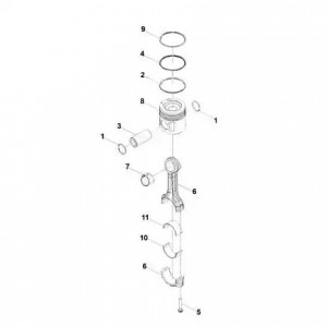 Палец поршневой КАМАЗ Камминз ISLe (3950549) (Haffen) 0206 HAFFEN