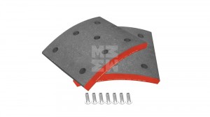 накладки тормозные! компл. 4+4 шт. (СТД) (с заклеп.)\ FAW J6 перед. Ось 3501406C242 MARSHALL