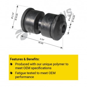 Сайлентблок MAN рессоры (16x55x95) MANSONS 900106 MANSONS