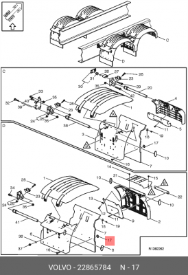 ГАЙКА ПЛАСТИК 22865784 VOLVO
