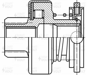 Привод стартера (бендикс) для а/м BMW X5 (E70) (06-) 3.0i /5 (E60/F10) (05-) (09 VCS 2601B START VOLT