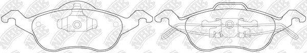 Колодки передние (FORD FOCUS I) PN0119 PN0119 NIBK
