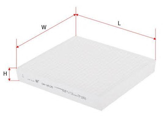 Фильтр салонный  NISSAN EXPERT 1,8 1998 - 2004  PEUGEOT 4007 2,0 2010 -  CA18120 CA18120 SAKURA