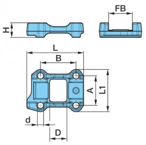Кронштейн рессоры правый 100/120 мм без крепления под амортизатор 0303221580 BPW