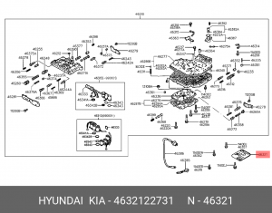 фильтр АКПП!\ Hyundai Accent 1.3-1.6/Elantra 99>/Coupe 99-00 46321-22731 HYUNDAI